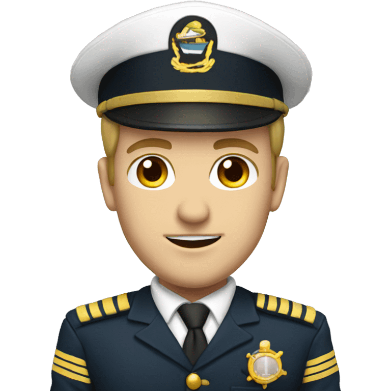 white male captain of the boat emoji