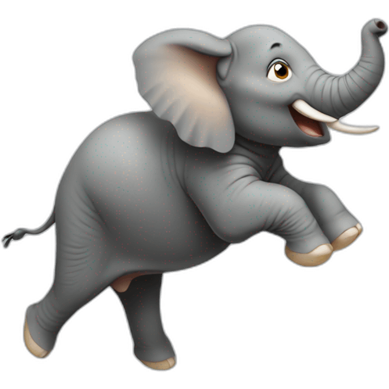 Elephant Jumping emoji