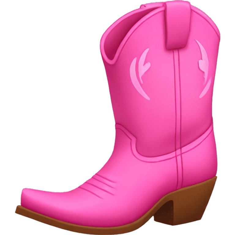 pink cowboy boots emoji