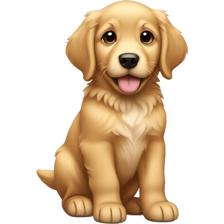 golden retriever puppy emoji