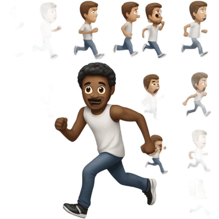 guy running away  emoji