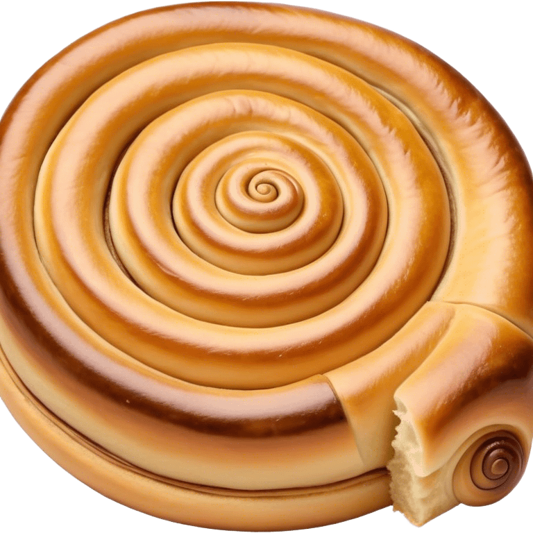 Cinematic delicate escargot pastry, spiral shape with layers of buttery dough, caramelized edges, rich golden-brown tones, elegant and inviting. emoji