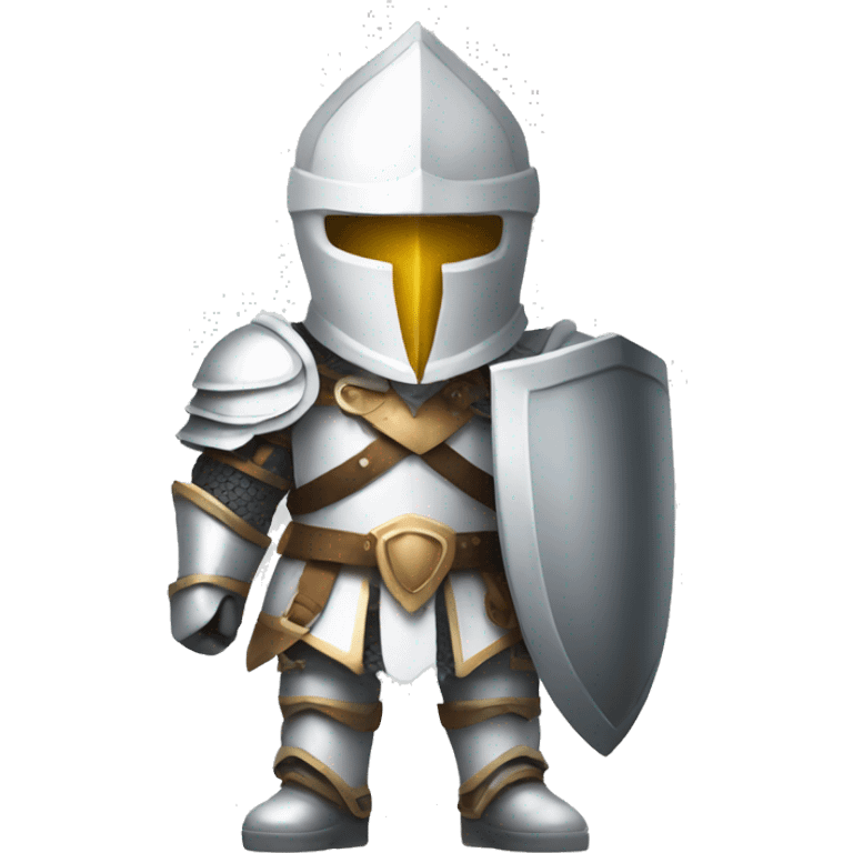 full body white warrior knight emoji