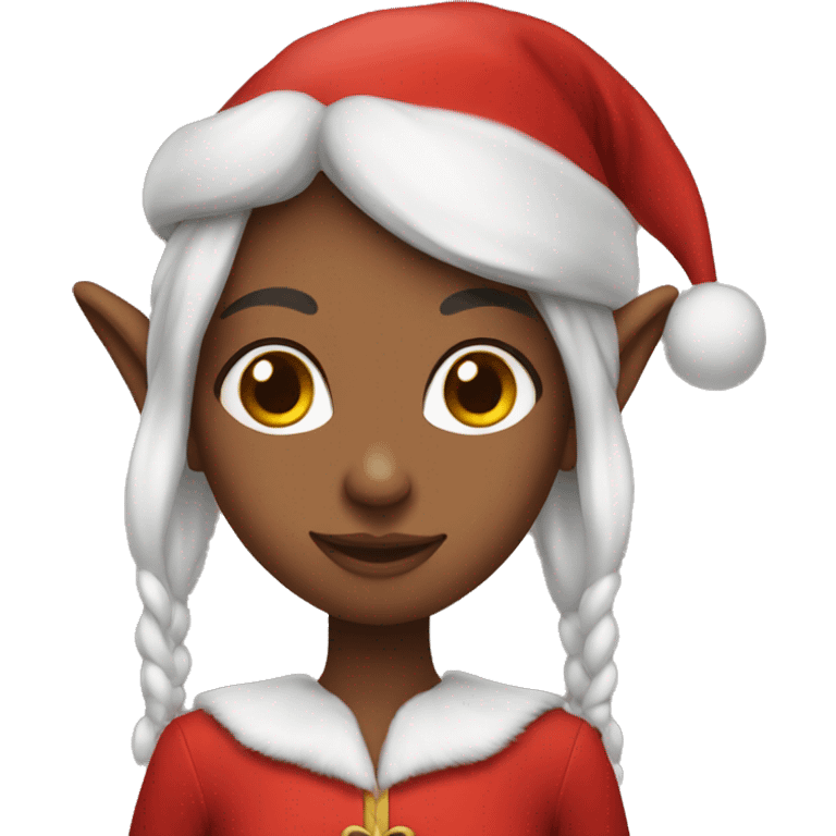 Girl elf in red  emoji