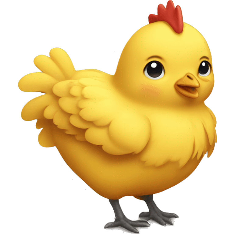 yellow cute chicken emoji