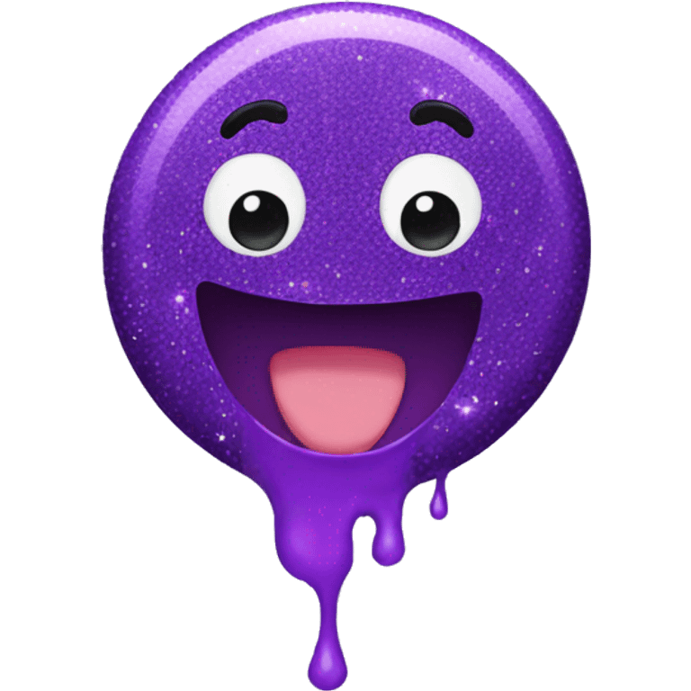 Purple Glitter Slime emoji