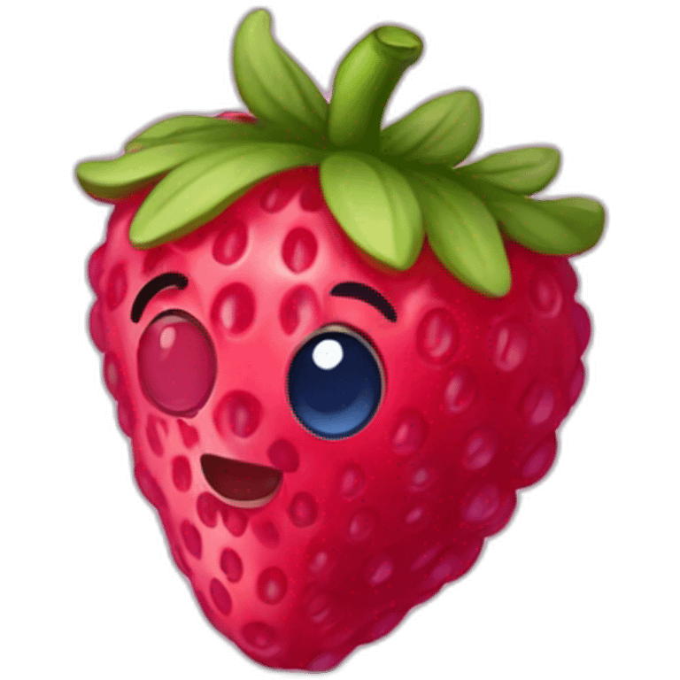 Fraise framboise myrtille emoji