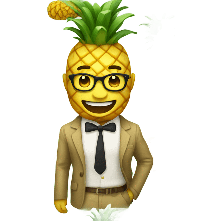 dashing pineapple excited  emoji