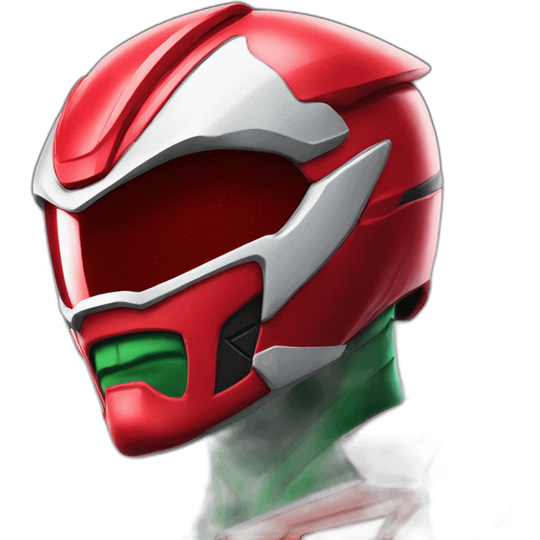 Red Power ranger emoji