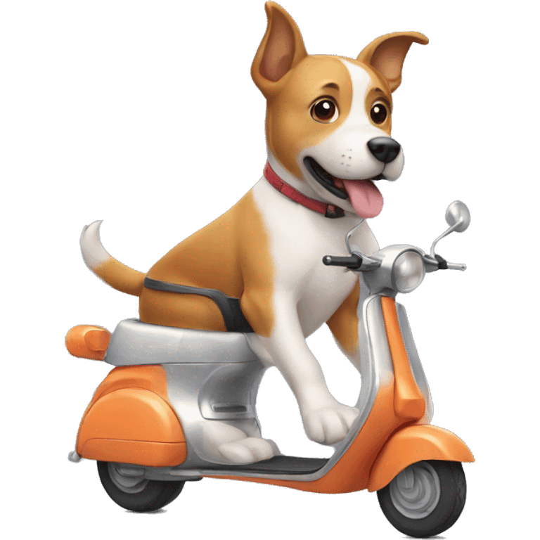 Dog on a scooter emoji