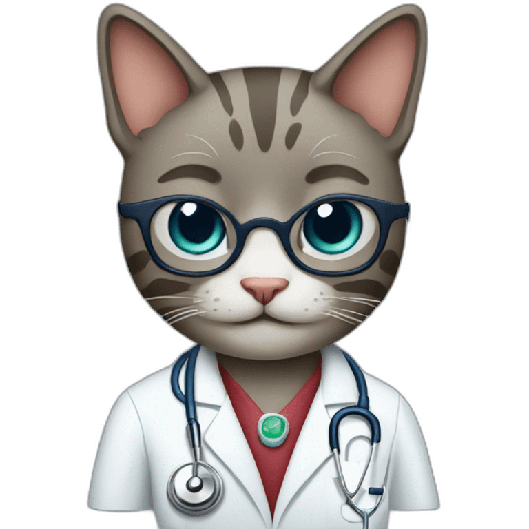 Cat doctor emoji