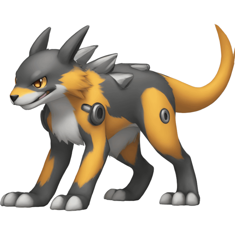 cute kawaii cool edgy Digimon-Fakemon-animal full body emoji