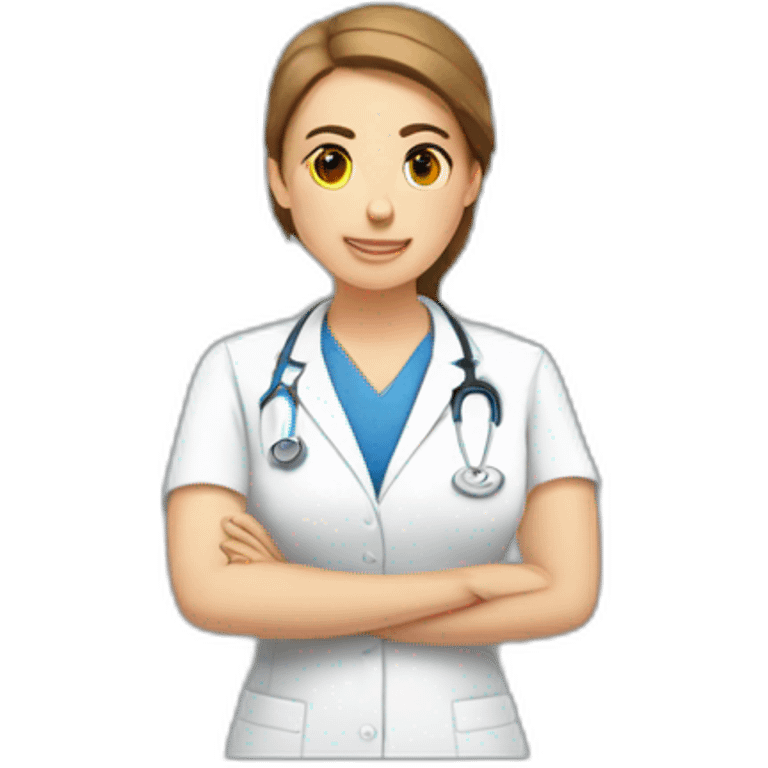 physiotherapeut and pacient emoji