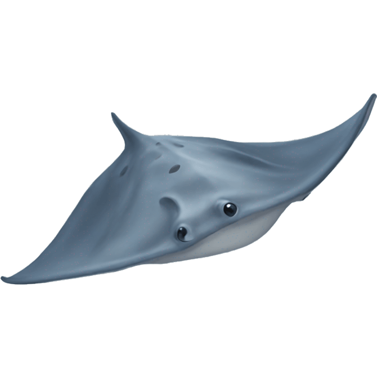 Stingray swimming emoji