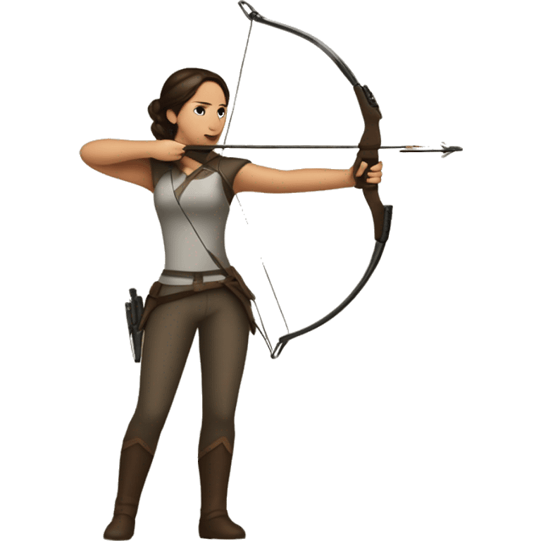 Katniss Everdeen shooting with a bow emoji