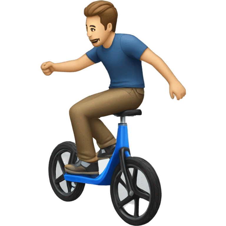 man riding electric unicycle emoji