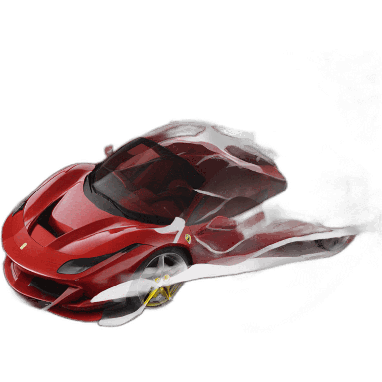 Ferrari f8 tributo red emoji