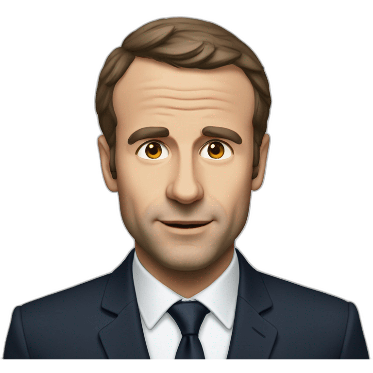 Macron dort emoji