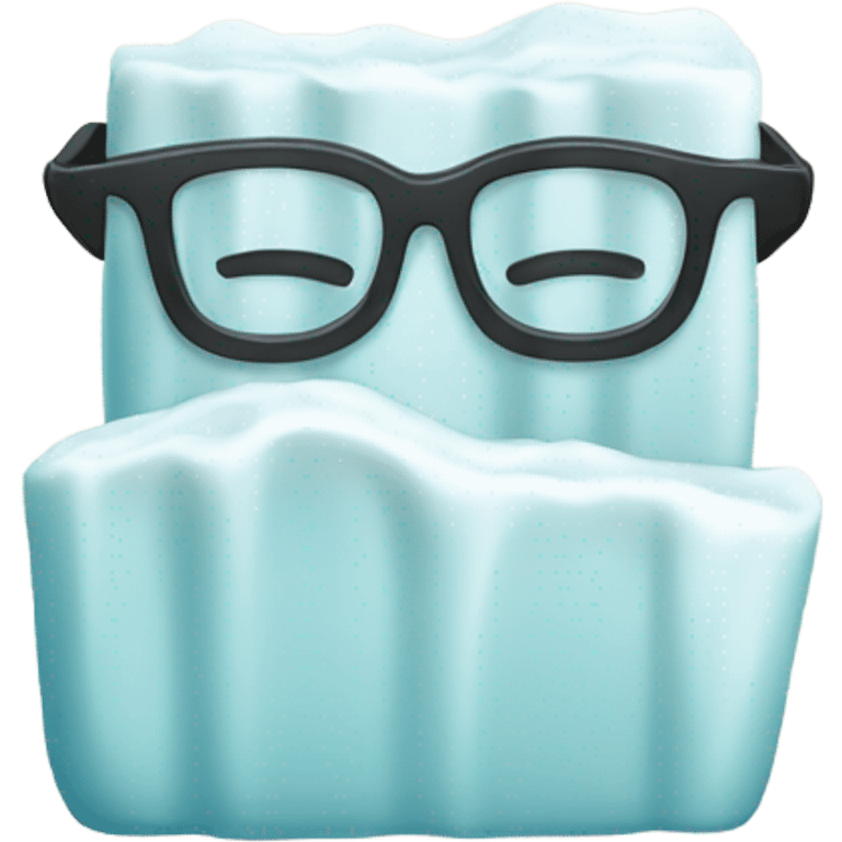 Soap with glasses emoji