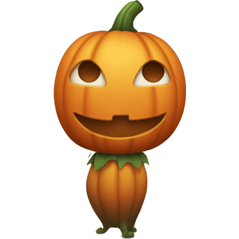 A cute pumpkin  emoji