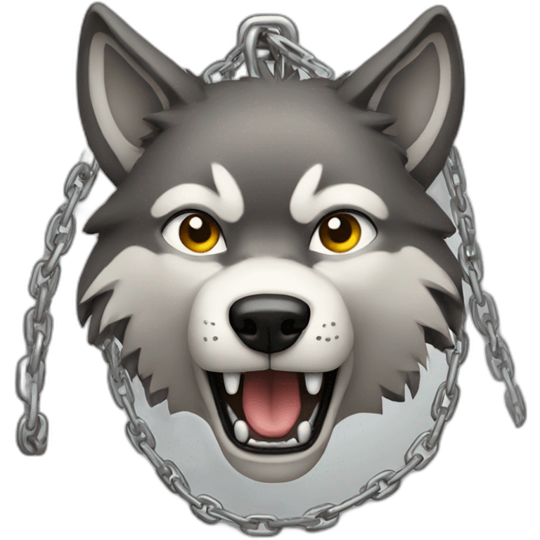 wolf breaking chains emoji