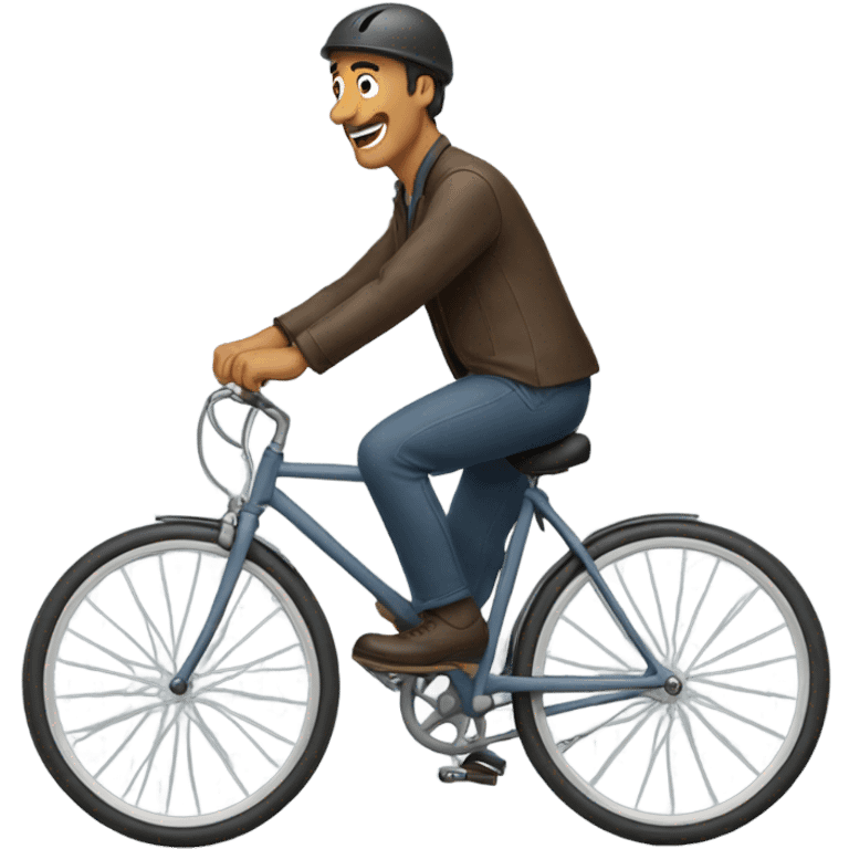 Man on bike  emoji