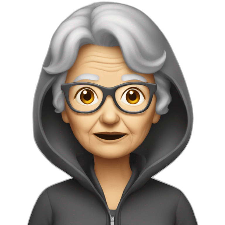 Hacker grandma emoji