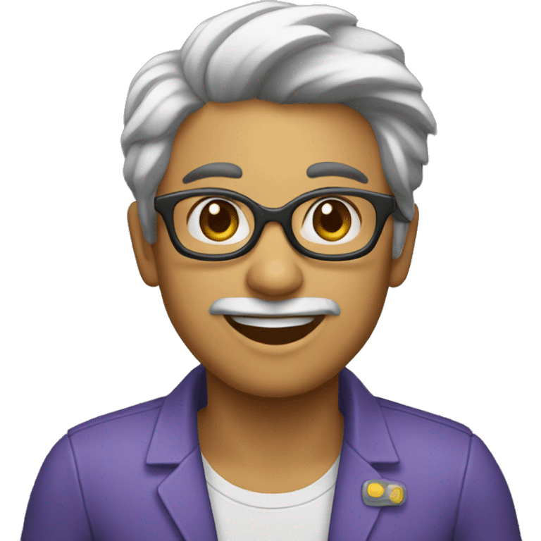 una persona distribuyendo un paquete emoji