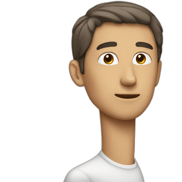 man with long neck emoji