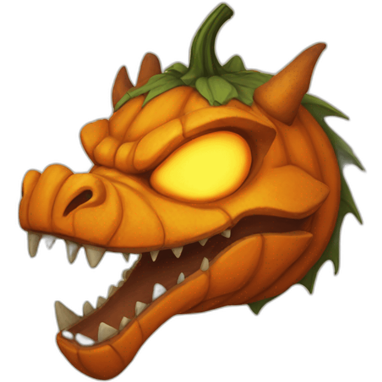 pumkin head dragon emoji