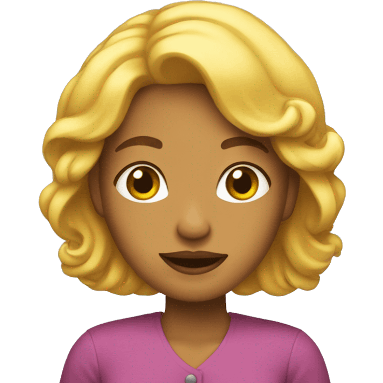 Femme qui se réveille  emoji