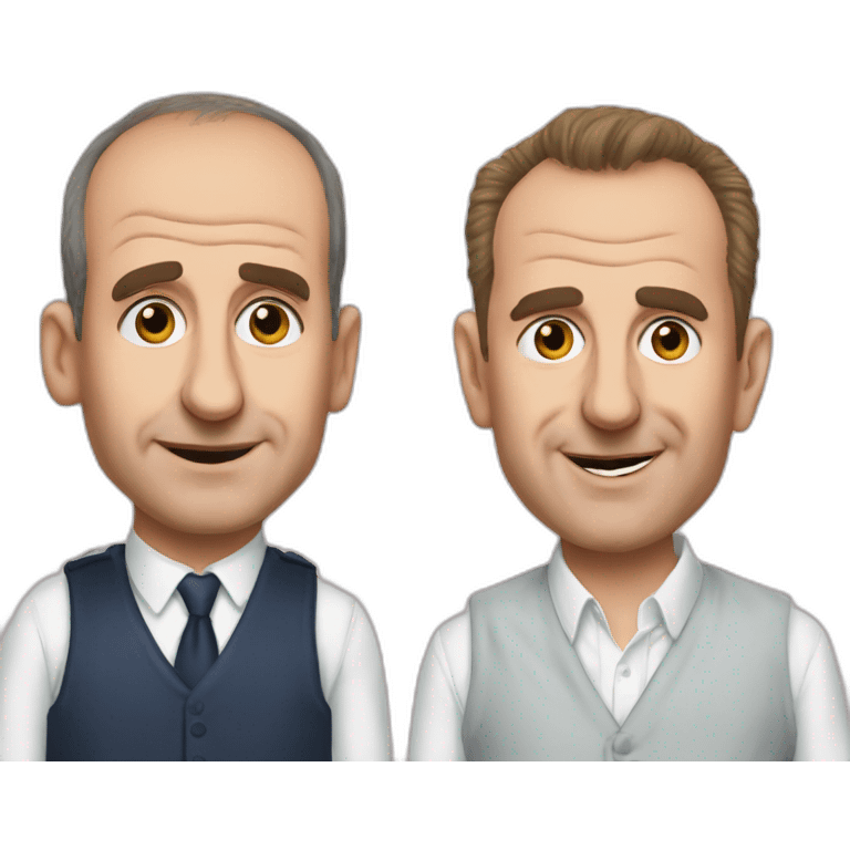 Armando Iannucci and Gazza have a baby emoji