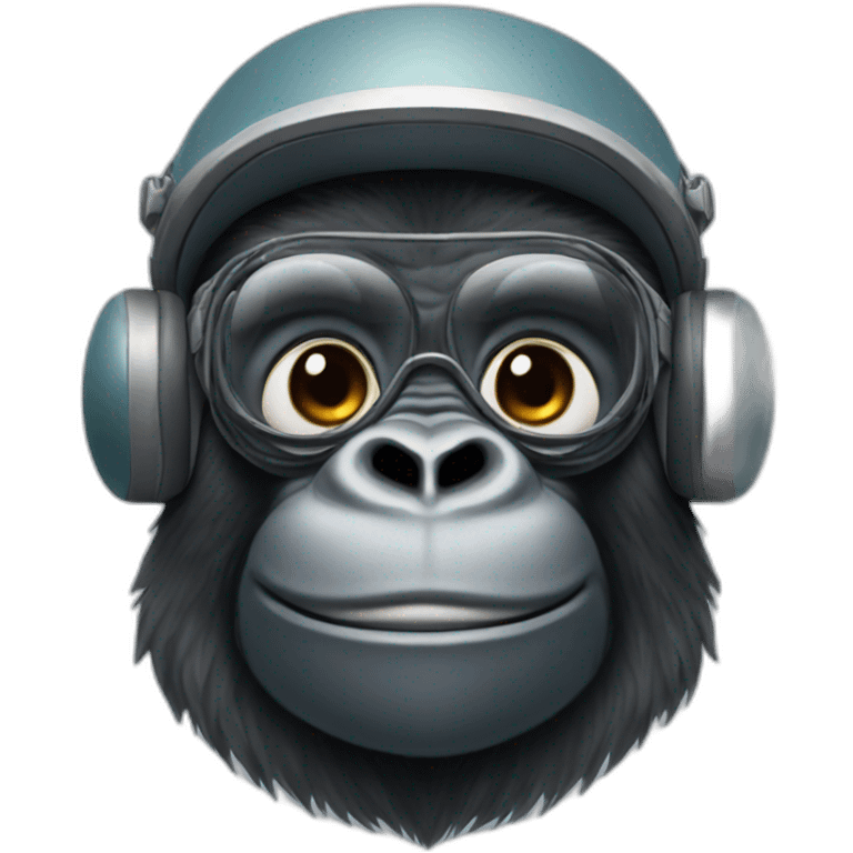 gorilla piloting a plane emoji