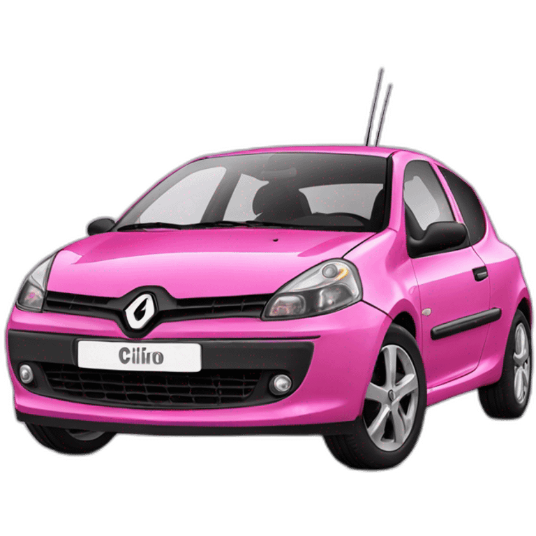 barbie renault clio pink emoji