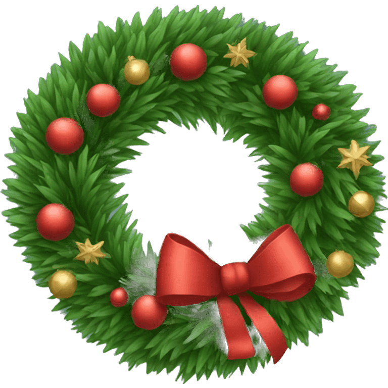 christmas wreath emoji