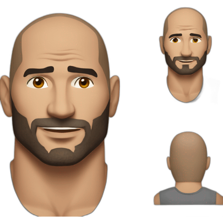 actor dave bautista cartoon wearing henley  emoji