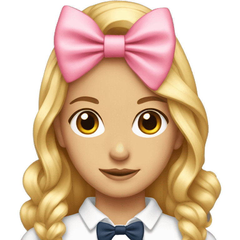 Preppy bow emoji