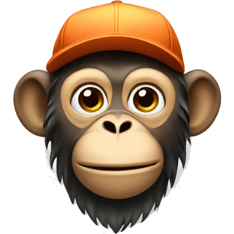 a monkey with a cap emoji