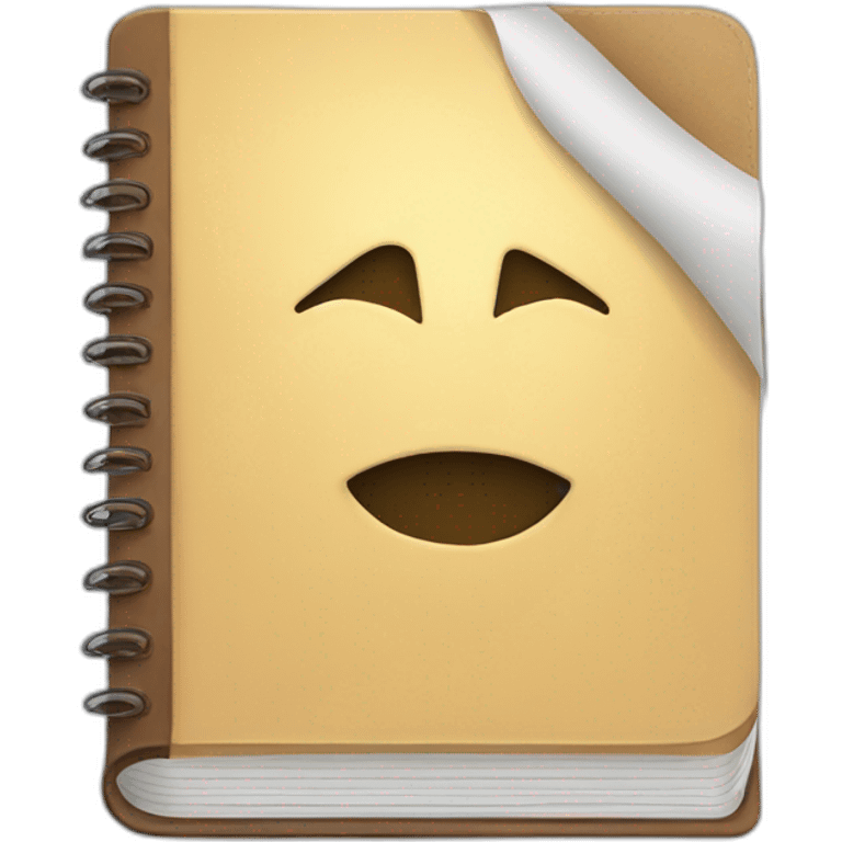 Notebook for note lecture emoji