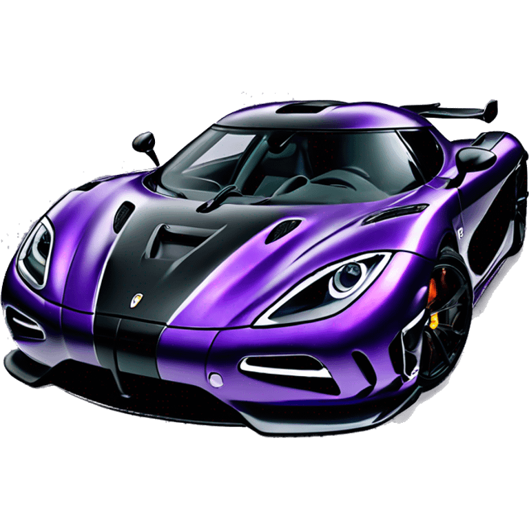 dark purple Koenigsegg agera emoji