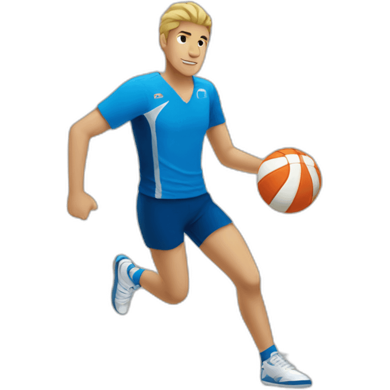 Voley player spike emoji