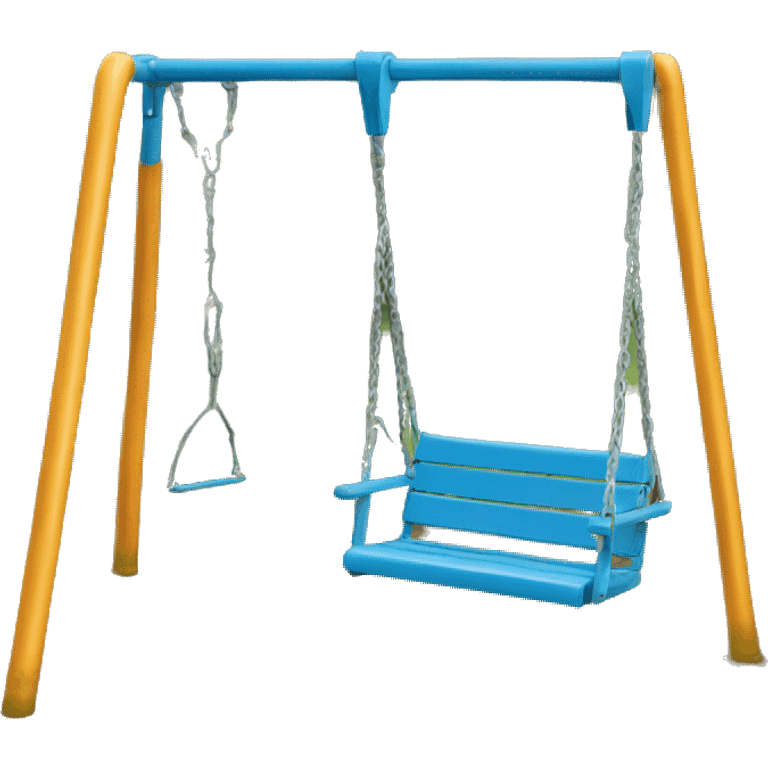 One seat swing set emoji