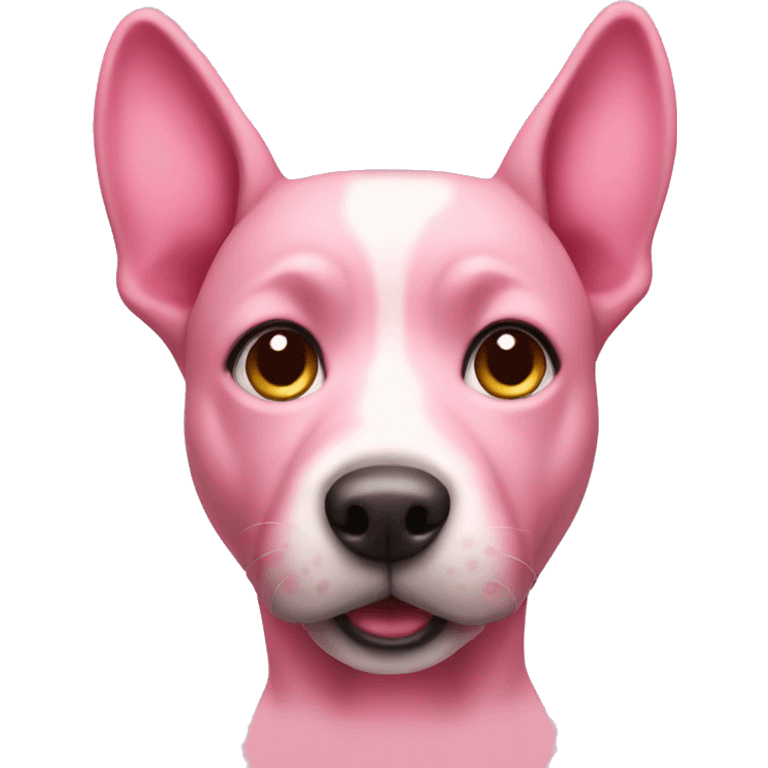 Pink dog  emoji