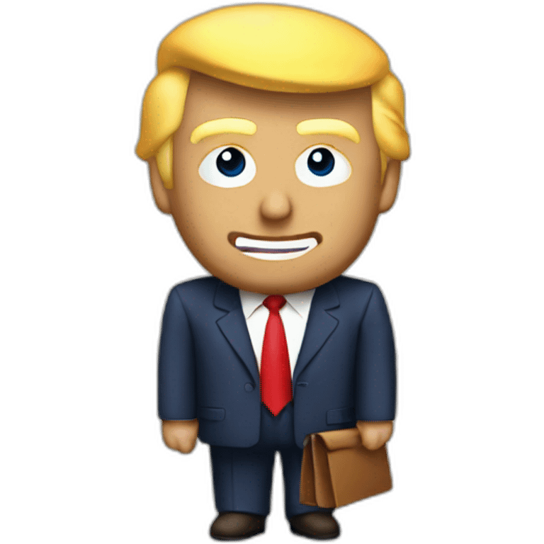 Donald Trump avec une p40 emoji