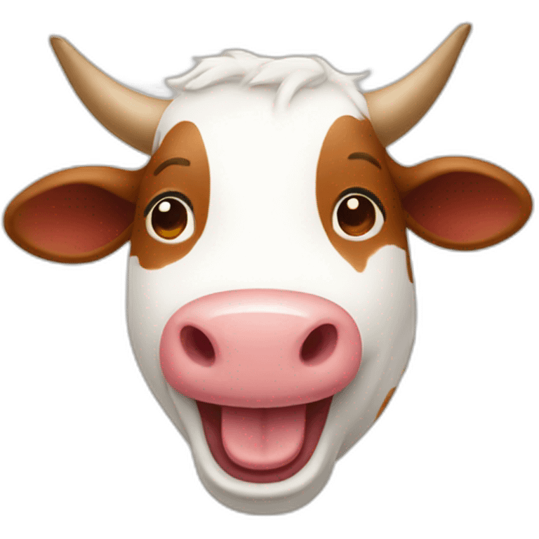 Laughing cow emoji