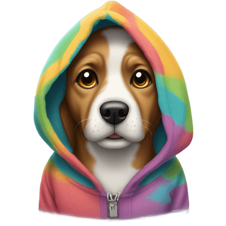 Dog in hoodie emoji