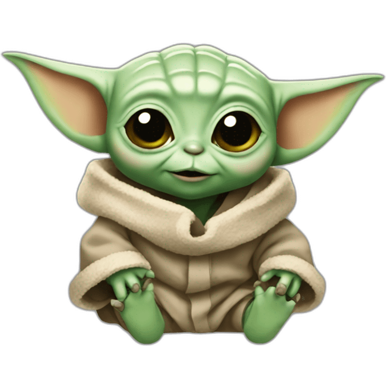 baby yoda partying emoji