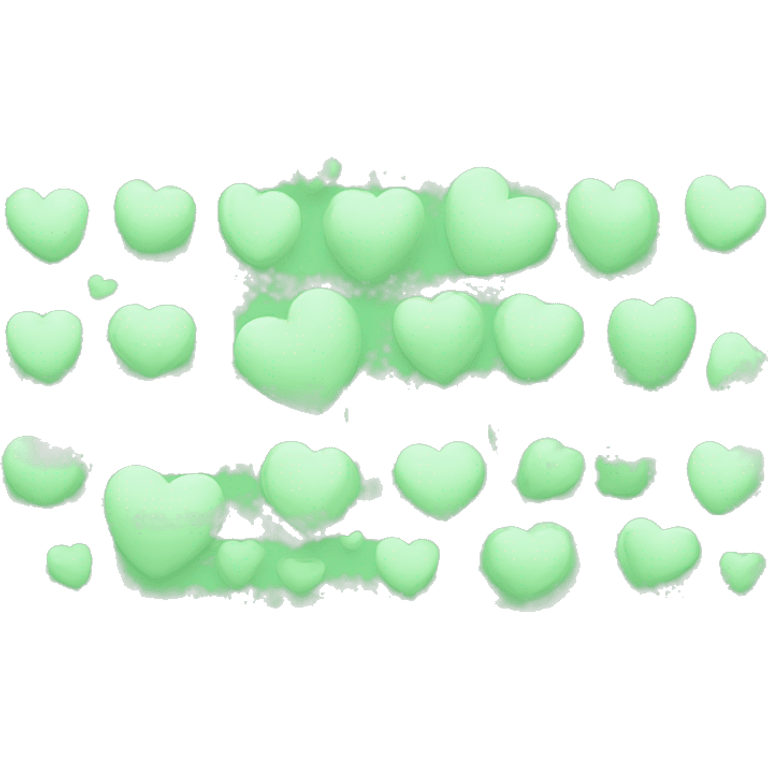 Heart pastel green  emoji