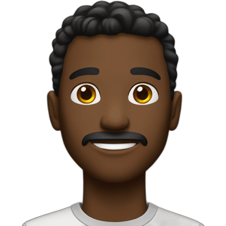 Guy black loks emoji