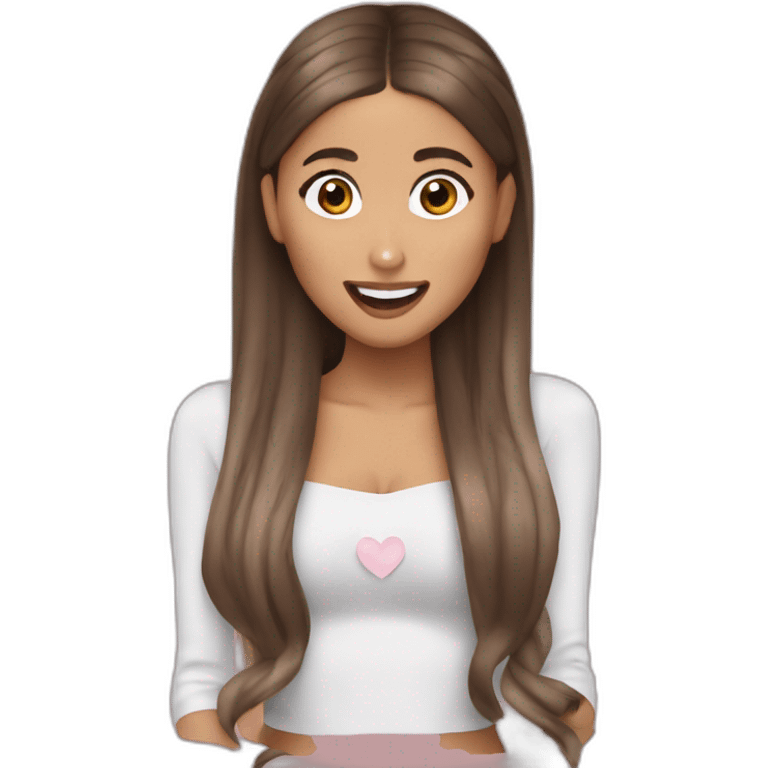 Ariana grande qui mange emoji